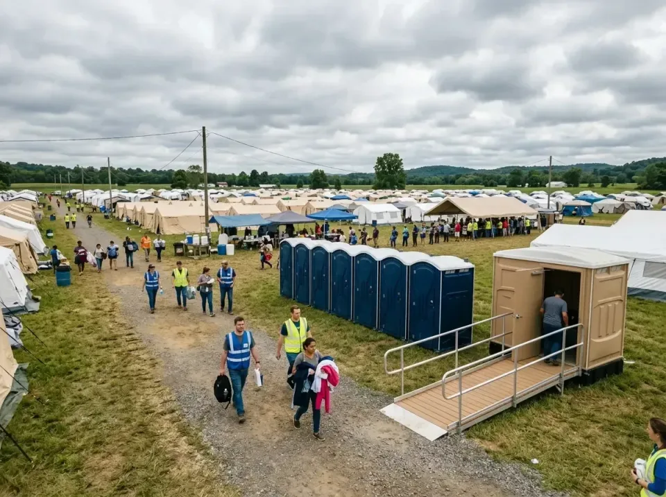 disaster-relief-camp-restrooms-010 — frequently asked questions, Dumpster & Portable Bathrooms Rental in Toftrees, PA
